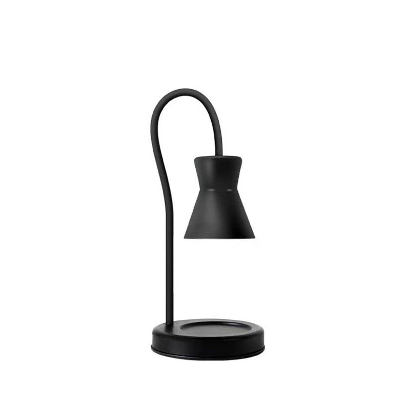Modern Minimalist Liftable Round Horn Shape Iron 1-Light Aroma Melting Wax Table Lamp For Bedroom