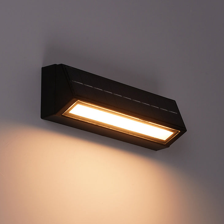 Modern Minimalist Rectangular Slanted Triangle ABS Acrylic LED Wall Sconce Lamp For Outdoor Patio