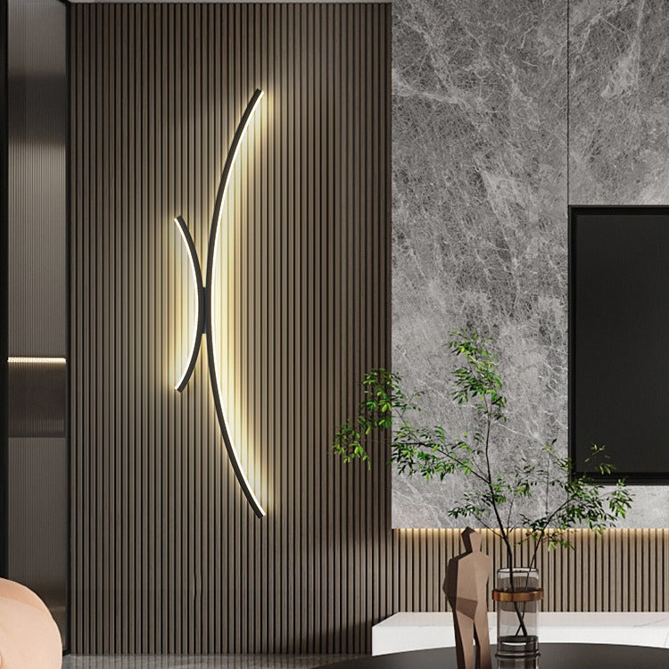 مصباح حائط LED من الألومنيوم والسيليكون بتصميم عصري بسيط لغرفة النوم
