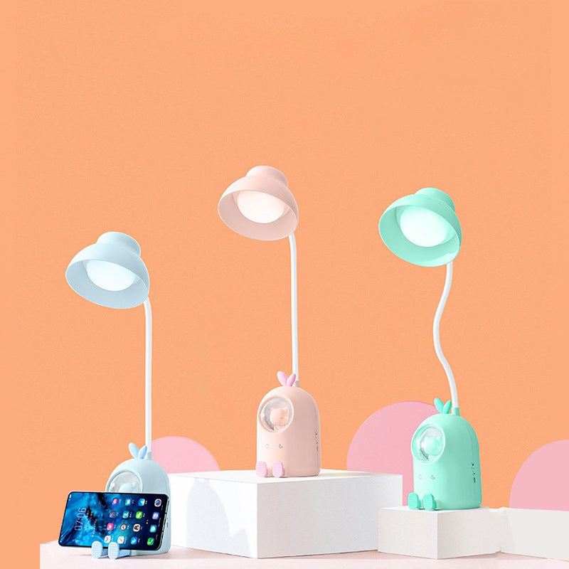 Modern Minimalist Kids Round Ball Moe Pets Shape Plastic LED Table Lamp For Living Room