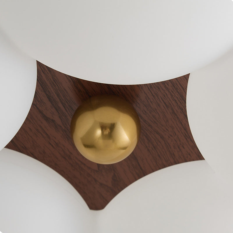 Contemporary Creative Romantic Flower Iron Plastic LED Flush Mount Ceiling Light For Bedroom