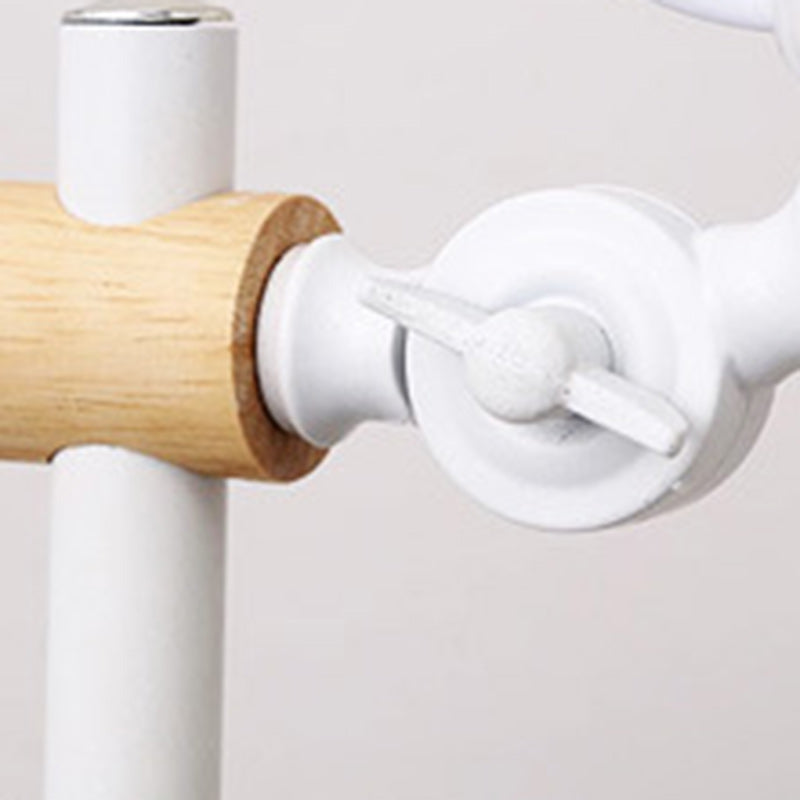 Modern Minimalist Cylinder Wood Hardware 1-Light Study Table Lamp For Bedroom