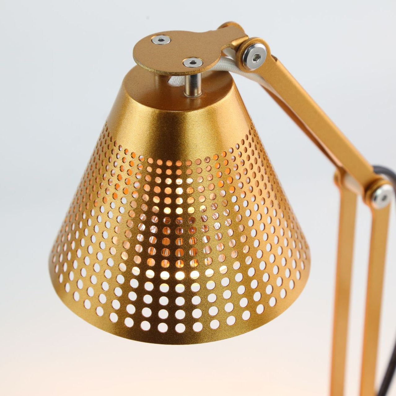 Modern Minimalist Romantic Collapsible Cylinder Striped Iron Glass Shade 1-Light Aroma Melting Wax Table Lamp For Bedroom