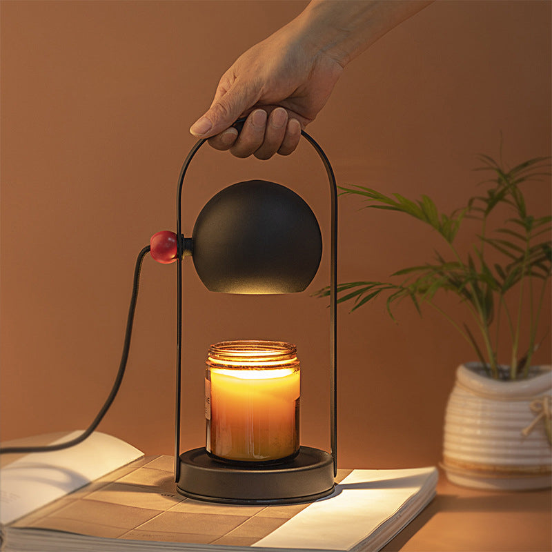 Contemporary Nordic Iron Spherical 1-Light Melting Wax Table Lamp For Bedside