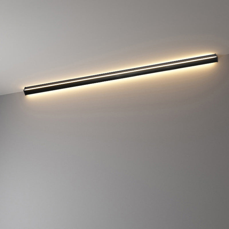 Modern Minimalist Stripe Aluminum Acrylic LED Wall Sconce Lamp For Living Room