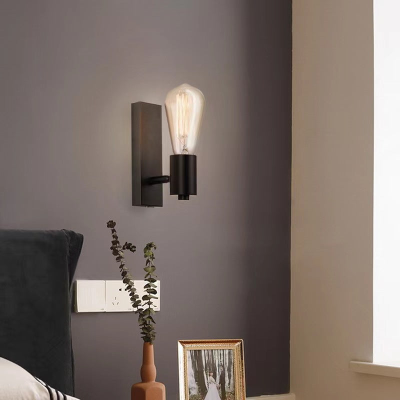 Modern Minimalist Stripe Iron 1/2-Light Wall Sconce Lamp For Living Room