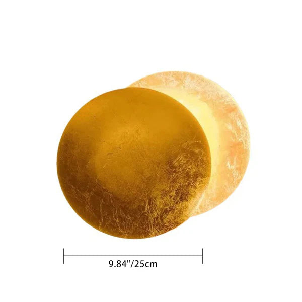 Contemporary Scandinavian Round Iron LED Wall Sconce Lamp For Living Room