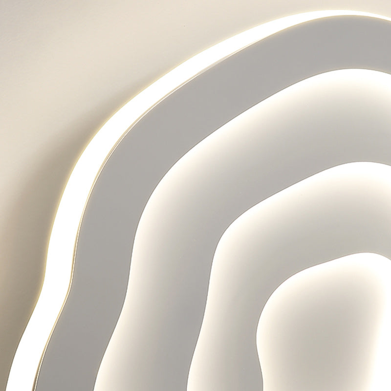 Contemporary Creative Cloud Iron Acrylic LED Flush Mount Ceiling Light For Living Room