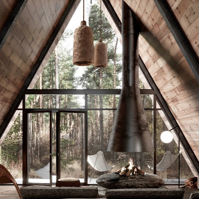 مصباح معلق ياباني تقليدي مصنوع من راتنج الرغوة والحديد، مزود بمصباح واحد لغرفة النوم