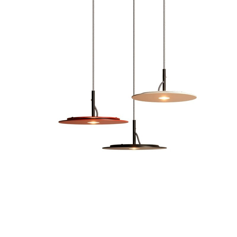 Modern Minimalist Round Iron LED Pendant Light For Living Room