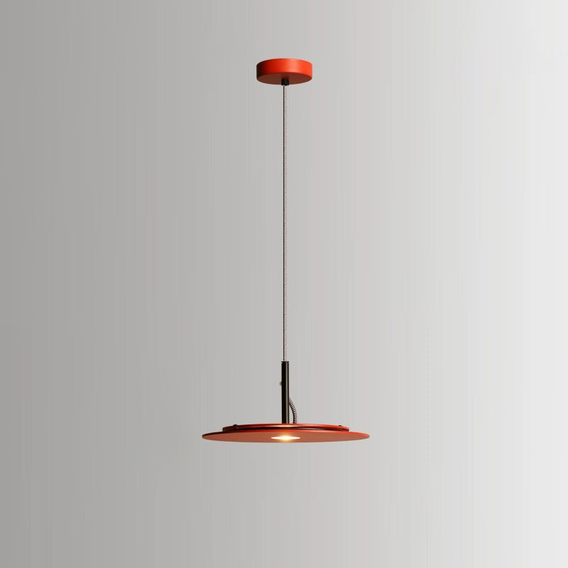 Modern Minimalist Round Iron LED Pendant Light For Living Room
