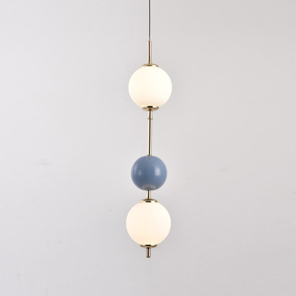 Modern Minimalist Iron Candied Haws Colorful Ball LED Pendant Light For Bedroom
