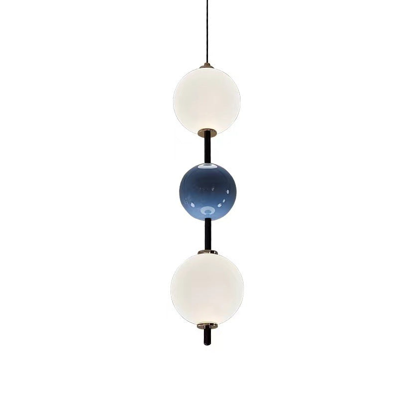 Modern Minimalist Iron Candied Haws Colorful Ball LED Pendant Light For Bedroom