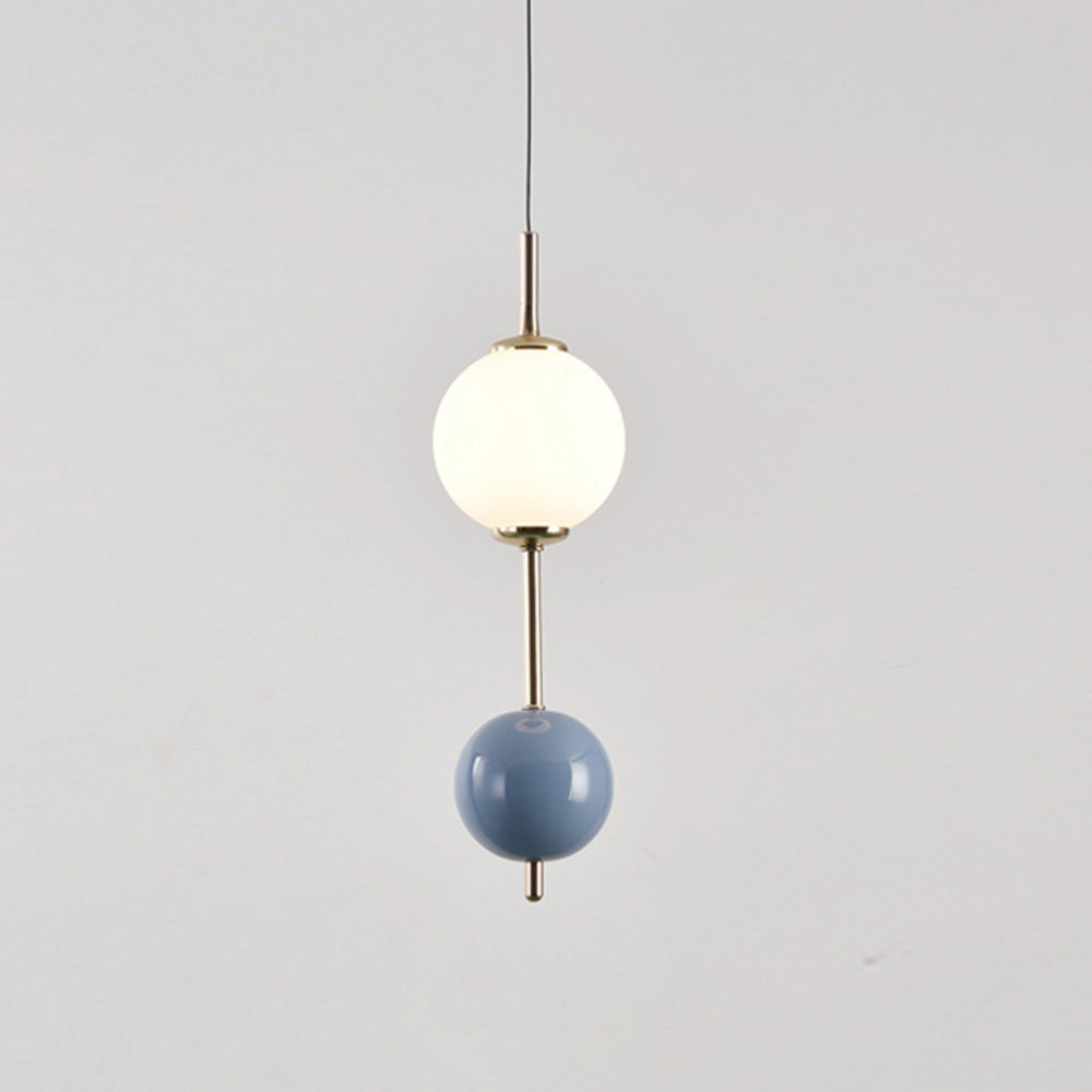Modern Minimalist Iron Candied Haws Colorful Ball LED Pendant Light For Bedroom