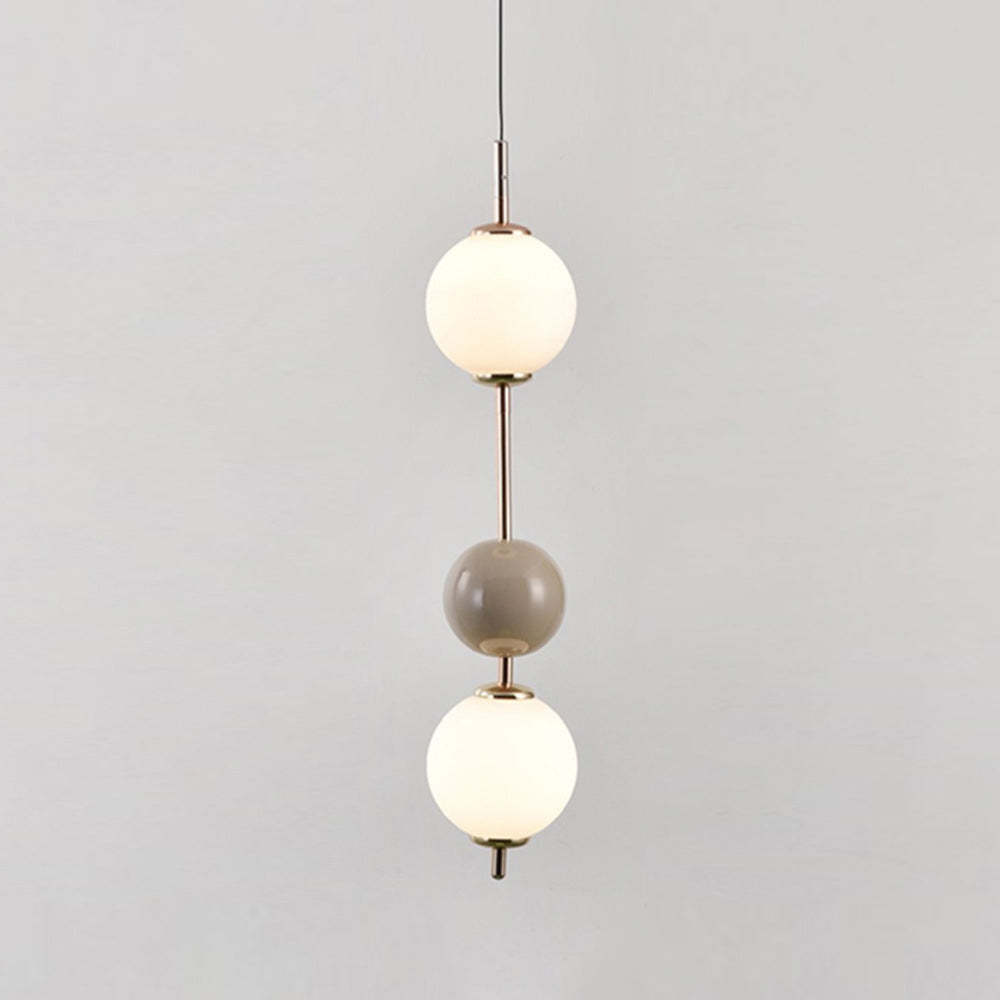 Modern Minimalist Iron Candied Haws Colorful Ball LED Pendant Light For Bedroom