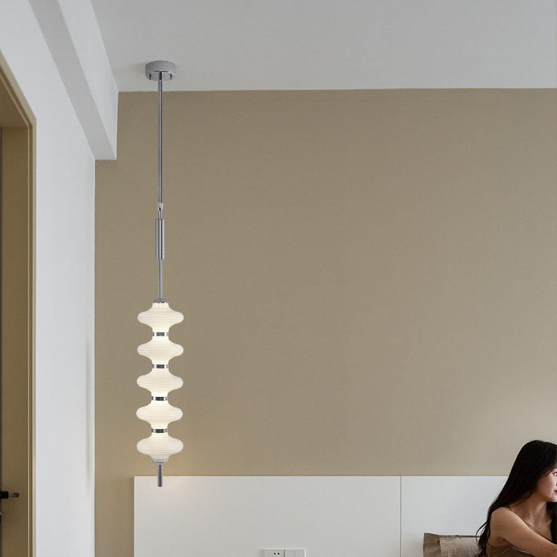 Contemporary Creative Gourd Hardware Glass LED Pendant Light For Living Room