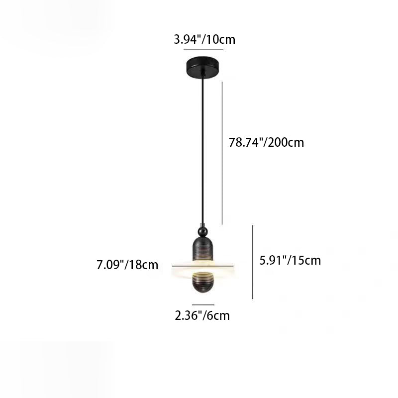 مصباح LED دائري معاصر من الرخام والألومنيوم لغرفة المعيشة