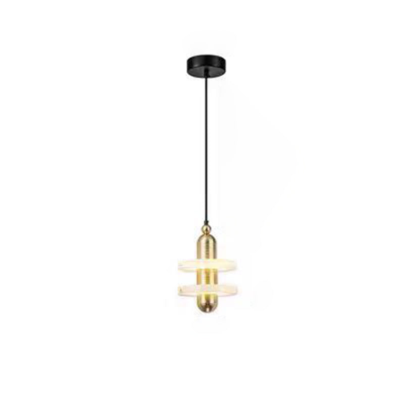 مصباح LED دائري معاصر من الرخام والألومنيوم لغرفة المعيشة