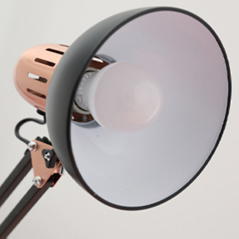 Modern Minimalist Foldable Rotatable Bowl Head Iron 1-Light Table Lamp For Study