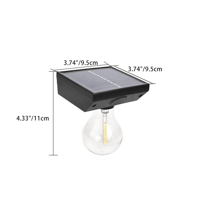 Modern Minimalist Waterproof Human Body Sensor ABS Tungsten Bulb LED Wall Sconce Lamp For Outdoor