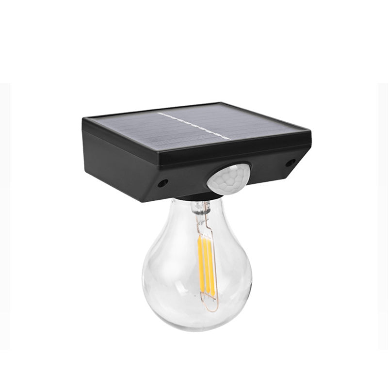 Modern Minimalist Waterproof Human Body Sensor ABS Tungsten Bulb LED Wall Sconce Lamp For Outdoor
