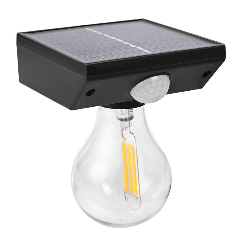 Modern Minimalist Waterproof Human Body Sensor ABS Tungsten Bulb LED Wall Sconce Lamp For Outdoor