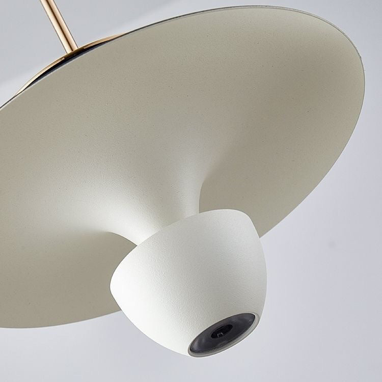 Modern Luxury Liftable Flying Saucer Rectilinear Aluminum Acrylic LED Pendant Light For Bedroom
