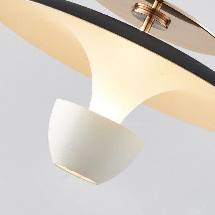 Modern Luxury Liftable Flying Saucer Rectilinear Aluminum Acrylic LED Pendant Light For Bedroom