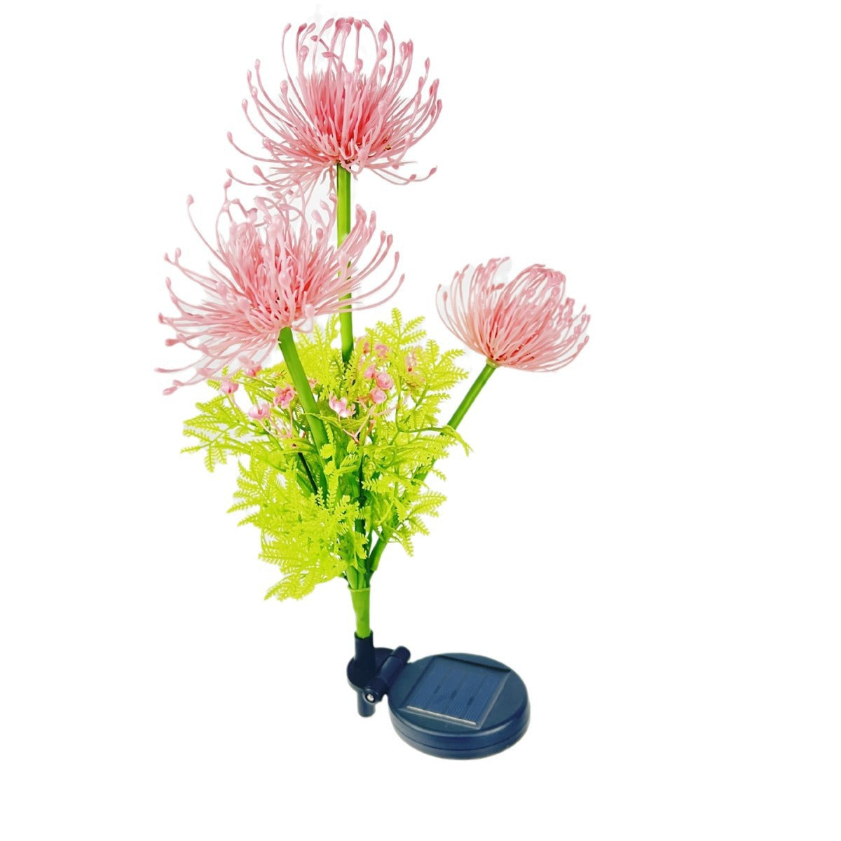 Contemporary Creative Artificial PVC Flower LED Solar Waterproof Lawn Insert Light For Outdoor Patio
