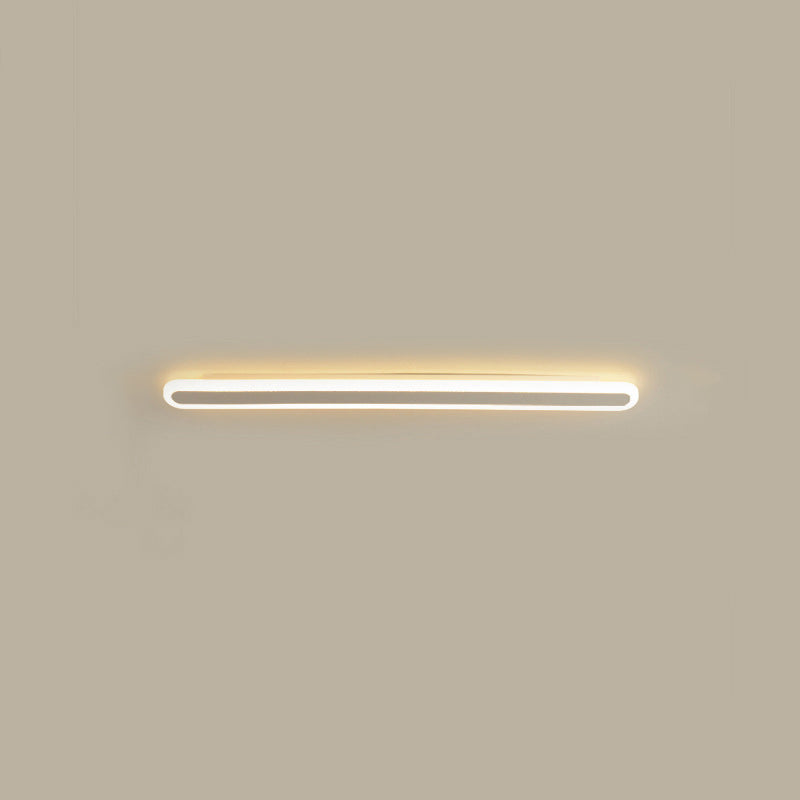 مصباح حائط LED من الأكريليك والحديد المستطيل بتصميم عصري بسيط لغرفة المعيشة