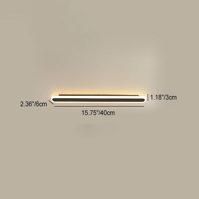 مصباح حائط LED من الأكريليك والحديد المستطيل بتصميم عصري بسيط لغرفة المعيشة
