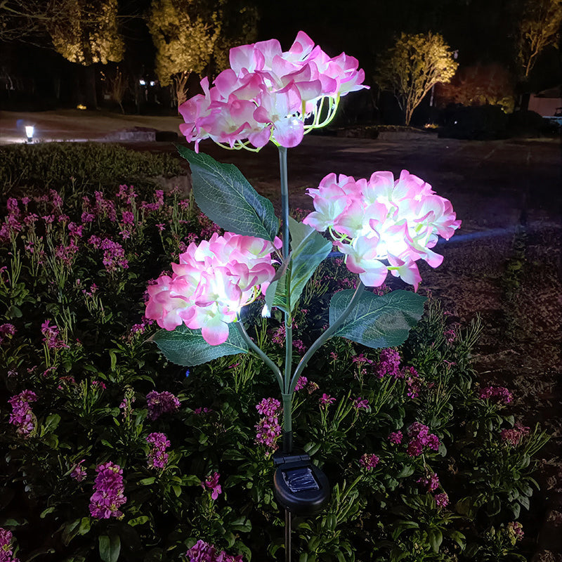 Contemporary Creative Cloth Artificial Flower LED Solar Waterproof Lawn Insert Light For Outdoor Patio