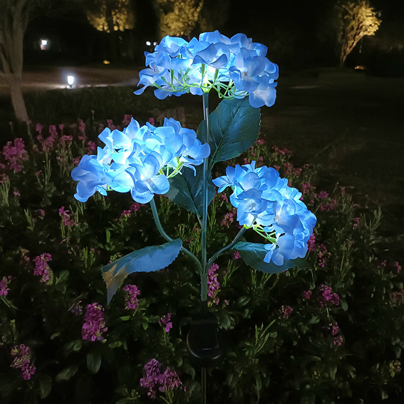 Contemporary Creative Cloth Artificial Flower LED Solar Waterproof Lawn Insert Light For Outdoor Patio