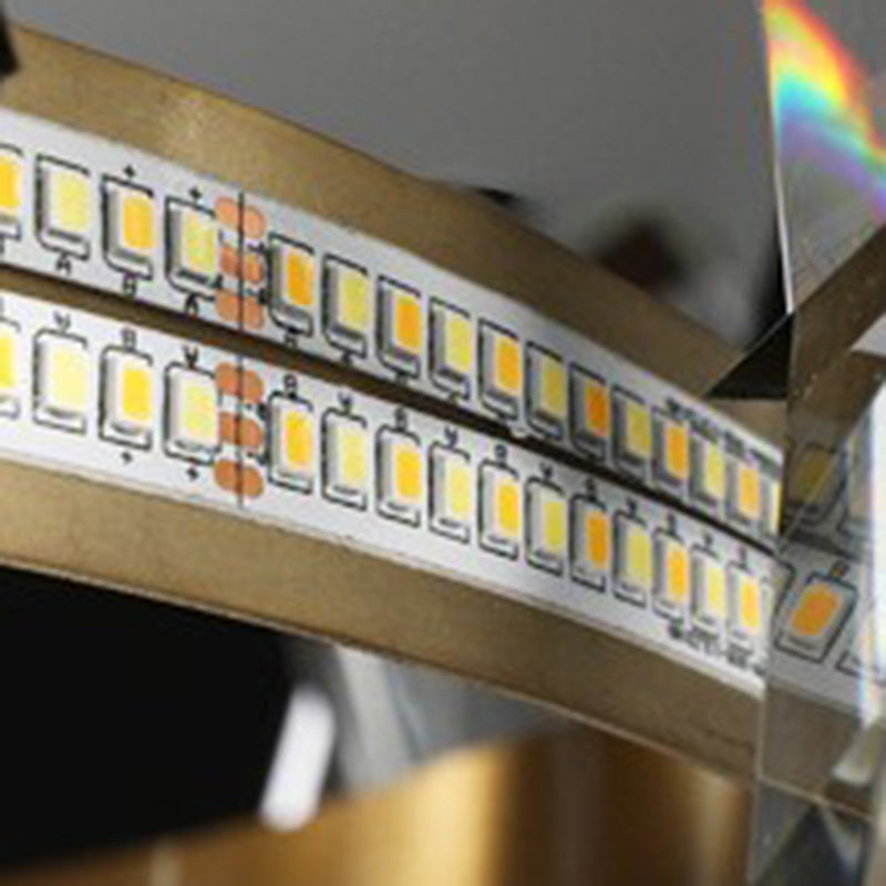 ثريات كريستال LED مستطيلة الشكل من الفولاذ المقاوم للصدأ بتصميم عصري فاخر لغرفة الطعام