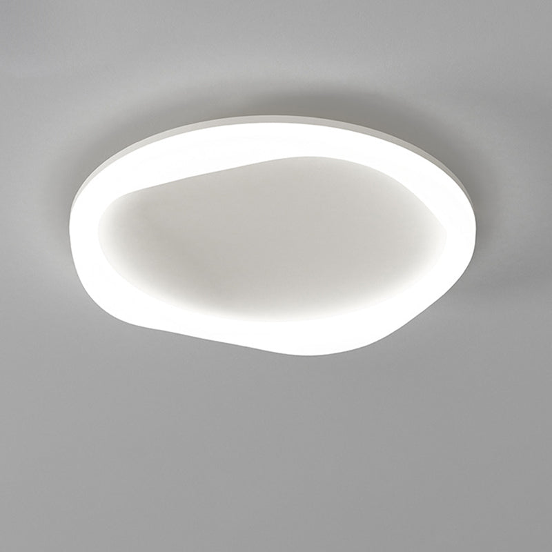 Modern Simplicity Iron Acrylic Round LED Flush Mount Ceiling Light For Bedroom