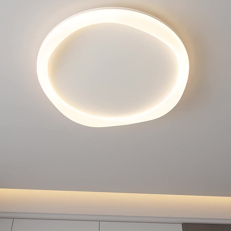 Modern Simplicity Iron Acrylic Round LED Flush Mount Ceiling Light For Bedroom