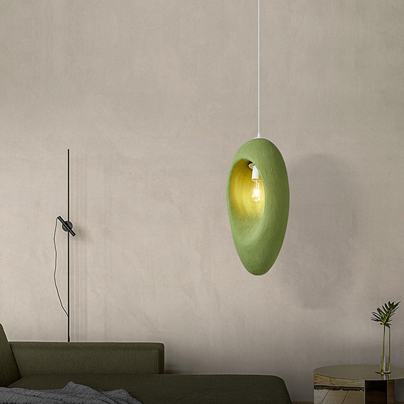 Contemporary Creative Avocado High-Density Polystyrene 1 - Light Pendant Light For Bedroom