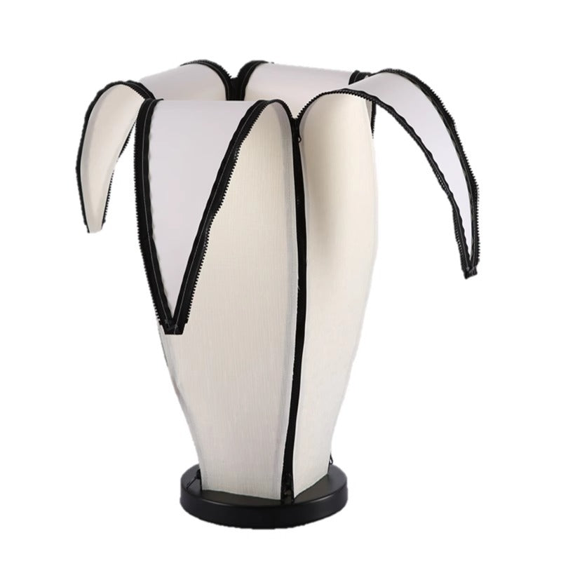 Contemporary Creative Banana Zipper Fabric Hardware 1-Light Standing Floor Lamp For Living Room