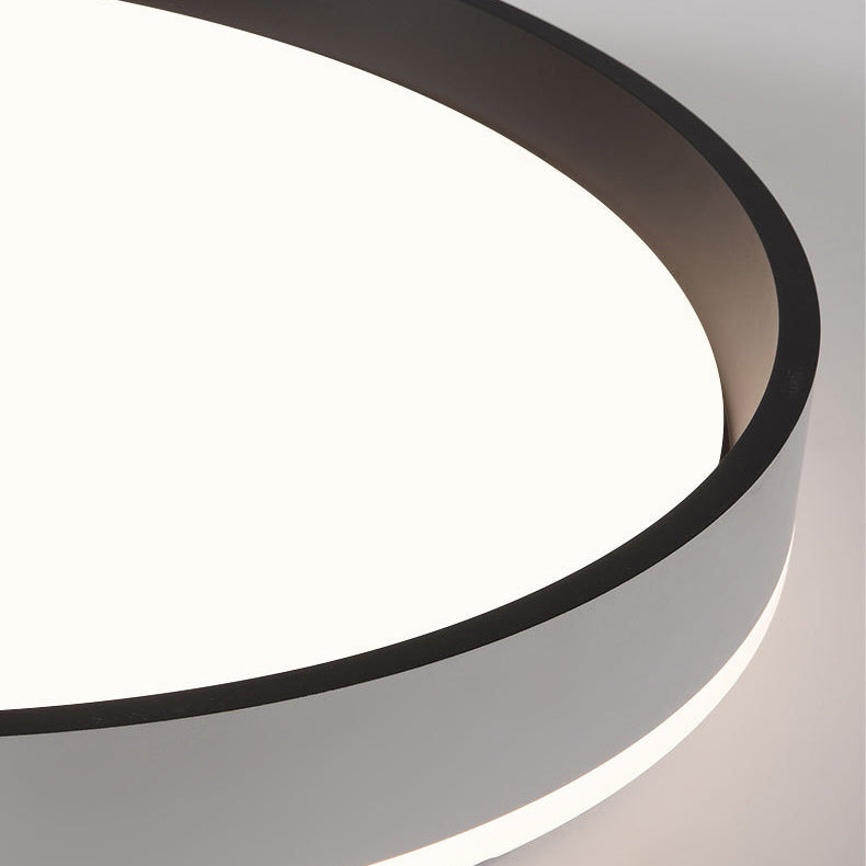 Modern Minimalist Round Hardware Acrylic LED Flush Mount Ceiling Light For Bedroom
