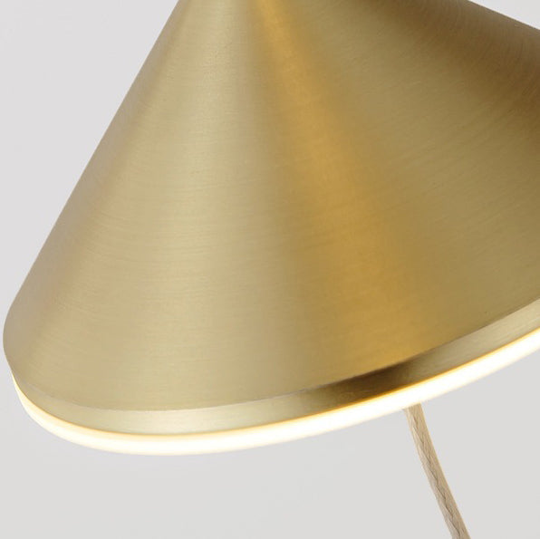 Modern Minimalist Electroplated Marble Strips Iron LED Chandelier For Living Room