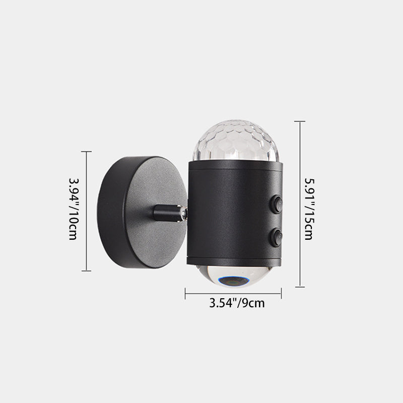 مصباح حائط بتصميم أسطواني عصري بسيط على شكل شروق الشمس وغروب الشمس مزود بمنفذ USB LED للممر