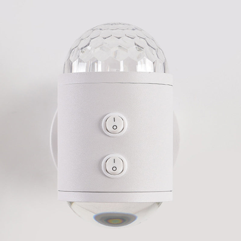 مصباح حائط بتصميم أسطواني عصري بسيط على شكل شروق الشمس وغروب الشمس مزود بمنفذ USB LED للممر