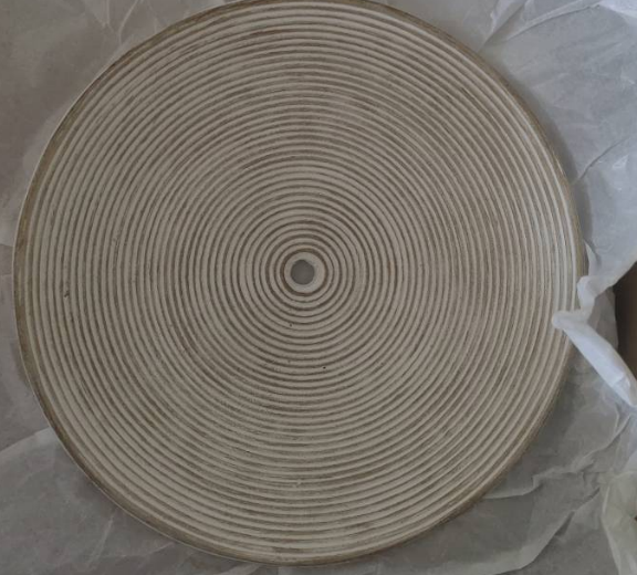 Traditional Japanese Resin Glass Round Annual Ring 1-Light Wall Sconce Lamp For Living Room