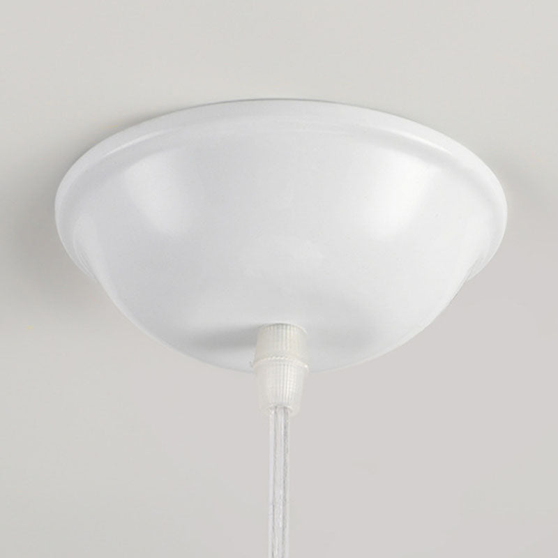 Contemporary Creative Round Ball Lanterns Iron Imitation Silk 1/3-Light Pendant Light For Living Room