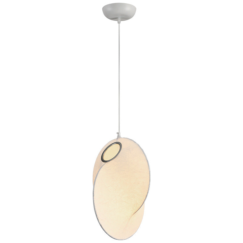 Contemporary Creative Round Ball Lanterns Iron Imitation Silk 1/3-Light Pendant Light For Living Room