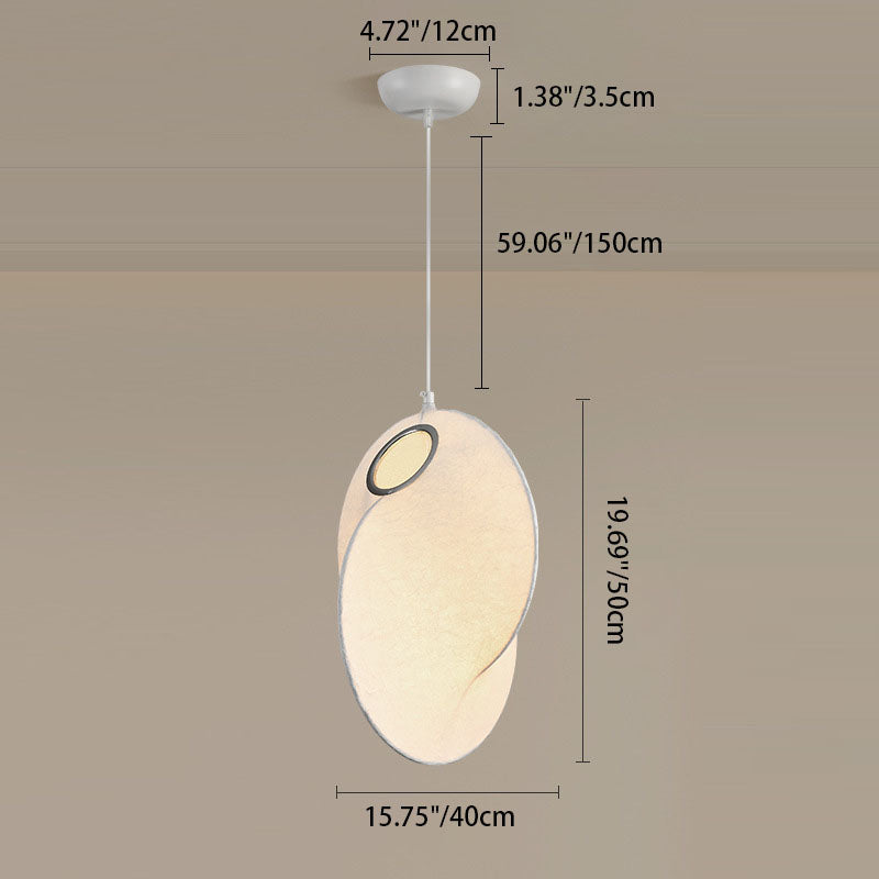 Contemporary Creative Round Ball Lanterns Iron Imitation Silk 1/3-Light Pendant Light For Living Room