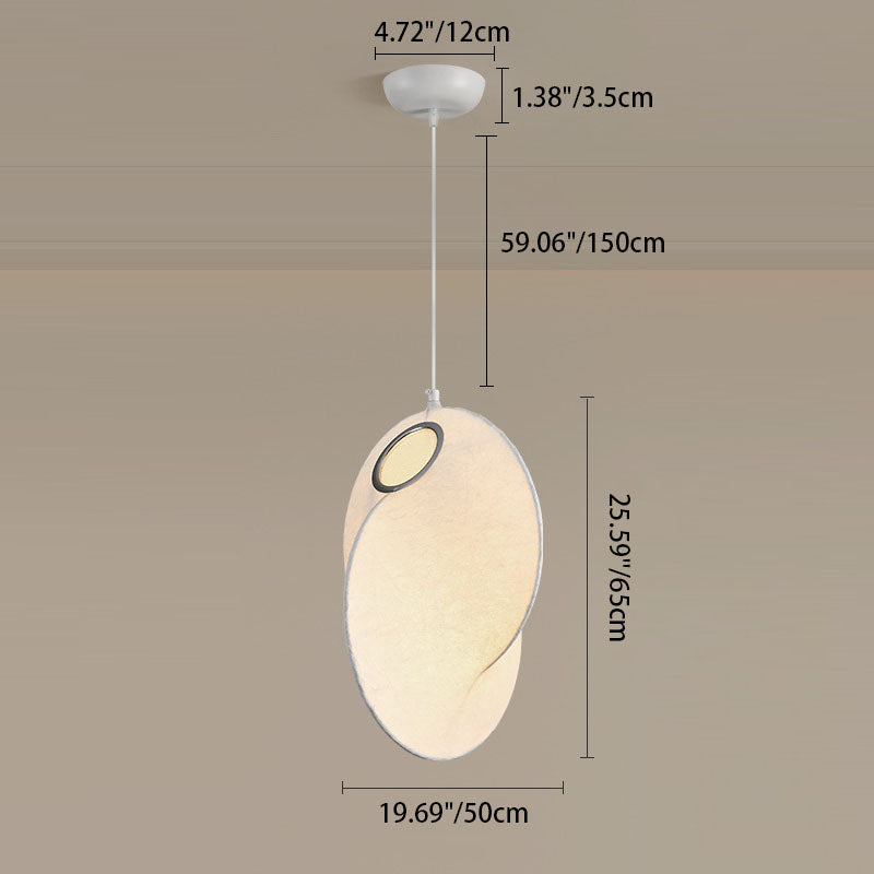 Contemporary Creative Round Ball Lanterns Iron Imitation Silk 1/3-Light Pendant Light For Living Room