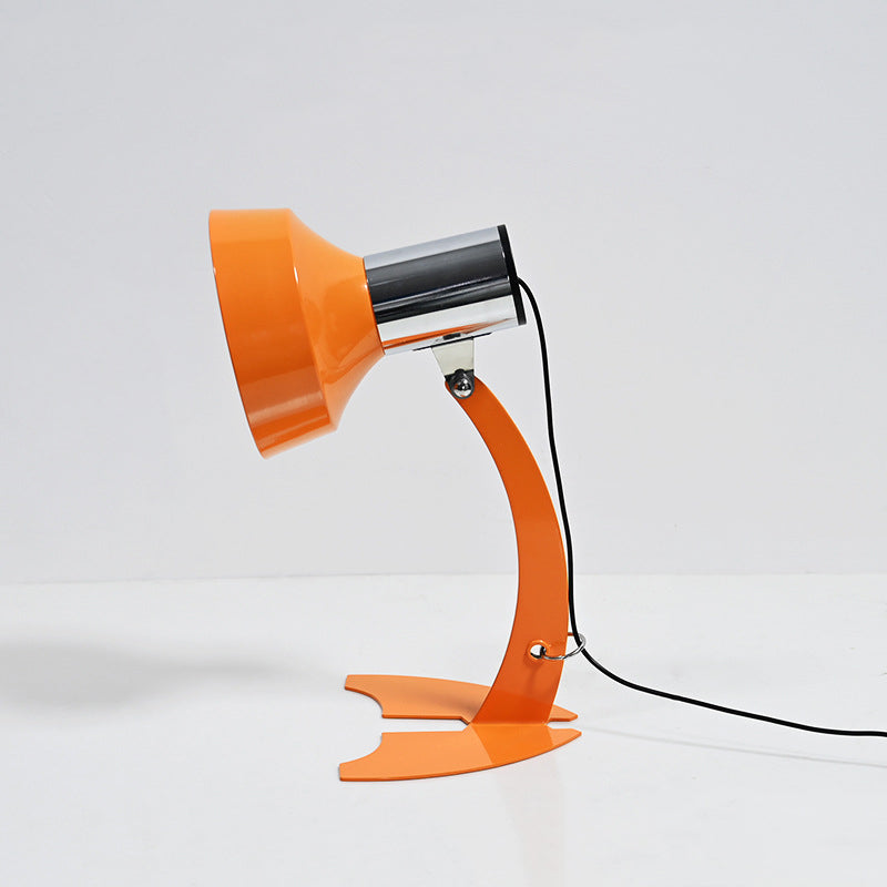 Modern Minimalist USB Adjustable Head Iron Cone Shape Fish Tail LED Table Lamp For Bedroom