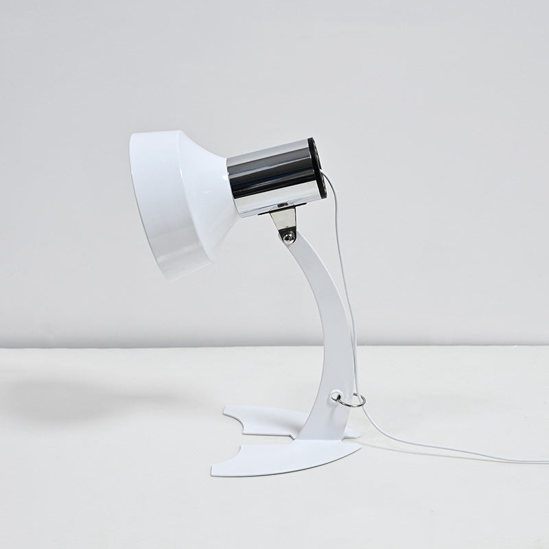 Modern Minimalist USB Adjustable Head Iron Cone Shape Fish Tail LED Table Lamp For Bedroom