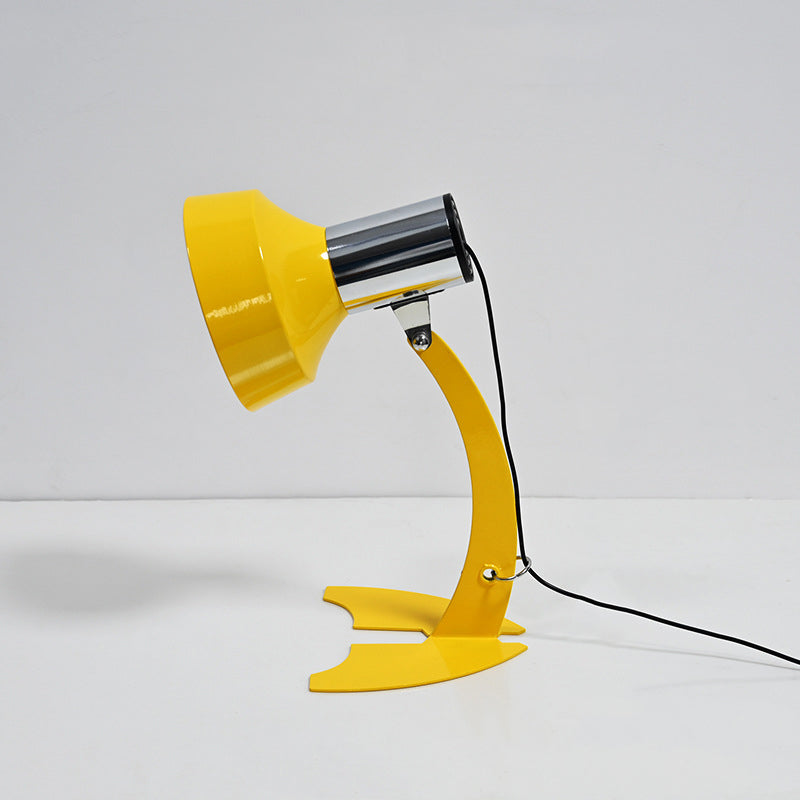 Modern Minimalist USB Adjustable Head Iron Cone Shape Fish Tail LED Table Lamp For Bedroom